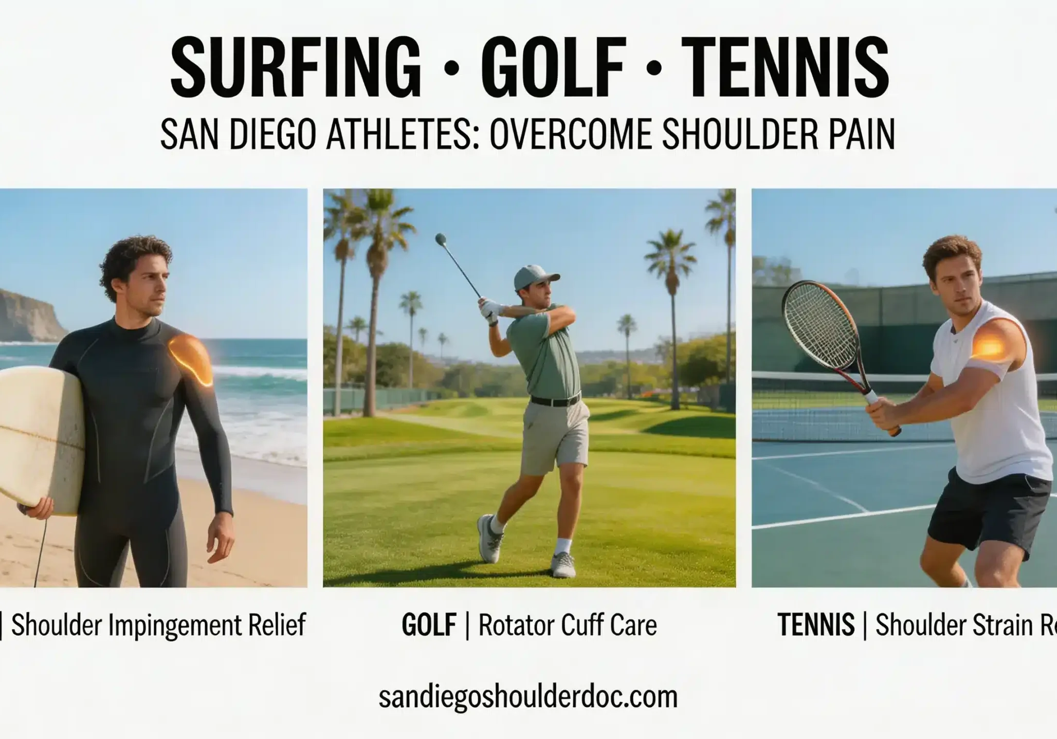 Athletic shoulder pain solutions with the San Diego Shoulder Doc
